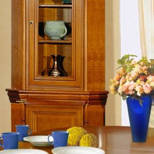 Bufet cu vitrina colt Elegance