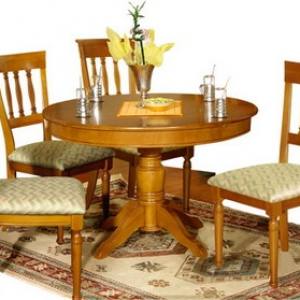 Masa rotunda cu picior central Elegance